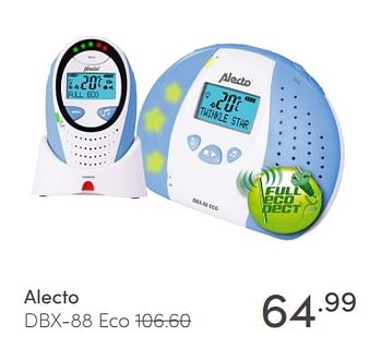 Aanbiedingen Alecto dbx-88 eco - Alecto - Geldig van 28/02/2021 tot 06/03/2021 bij Baby & Tiener Megastore