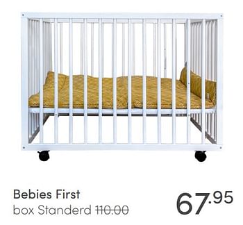 Aanbiedingen Bebies first box standerd - bebiesfirst - Geldig van 28/02/2021 tot 06/03/2021 bij Baby & Tiener Megastore