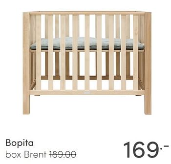 Aanbiedingen Bopita box brent - Bopita - Geldig van 28/02/2021 tot 06/03/2021 bij Baby & Tiener Megastore