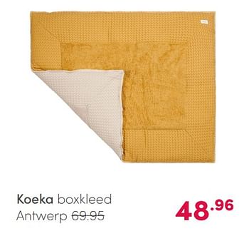 Aanbiedingen Koeka boxkleed antwerp - Koeka - Geldig van 28/02/2021 tot 06/03/2021 bij Baby & Tiener Megastore