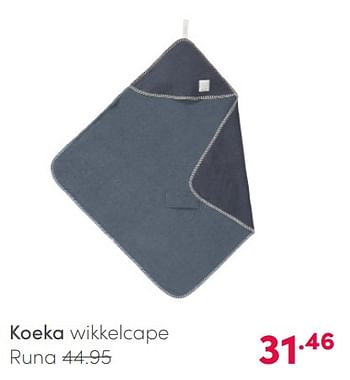 Aanbiedingen Koeka wikkelcape runa - Koeka - Geldig van 28/02/2021 tot 06/03/2021 bij Baby & Tiener Megastore