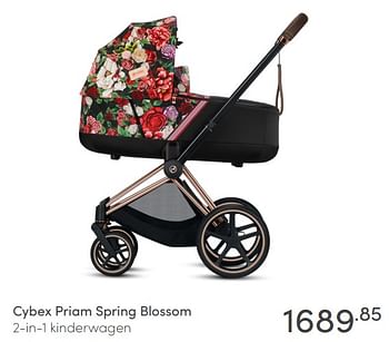 Aanbiedingen Cybex priam spring blossom 2-in-1 kinderwagen - Cybex - Geldig van 28/02/2021 tot 06/03/2021 bij Baby & Tiener Megastore