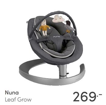 Aanbiedingen Nuna leaf grow - Nuna - Geldig van 28/02/2021 tot 06/03/2021 bij Baby & Tiener Megastore