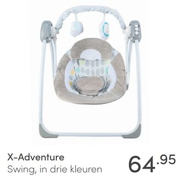 Aanbiedingen X-adventure swing, in drie kleuren - Xadventure - Geldig van 28/02/2021 tot 06/03/2021 bij Baby & Tiener Megastore