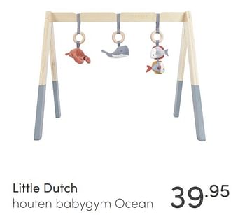 Aanbiedingen Little dutch houten babygym ocean - Little Dutch - Geldig van 28/02/2021 tot 06/03/2021 bij Baby & Tiener Megastore