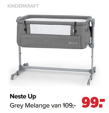 Aanbiedingen Neste up grey melange - Kinderkraft - Geldig van 01/03/2021 tot 20/03/2021 bij Baby-Dump