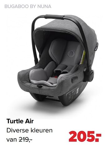 Aanbiedingen Turtle air - Nuna - Geldig van 01/03/2021 tot 20/03/2021 bij Baby-Dump