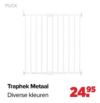 Aanbiedingen Traphek metaal - Puck - Geldig van 01/03/2021 tot 20/03/2021 bij Baby-Dump