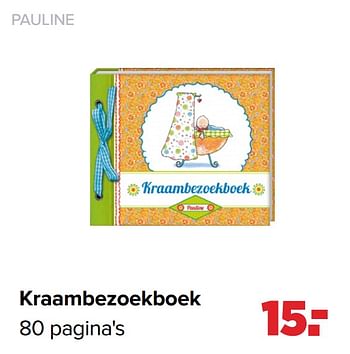 Aanbiedingen Kraambezoekboek - Pauline - Geldig van 01/03/2021 tot 20/03/2021 bij Baby-Dump