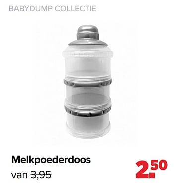 Aanbiedingen Melkpoederdoos - Huismerk - Baby-Dump - Geldig van 01/03/2021 tot 20/03/2021 bij Baby-Dump