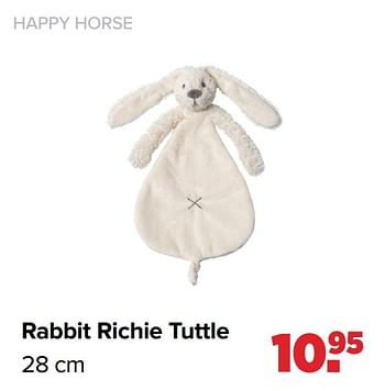 Aanbiedingen Rabbit richie tuttle - Happy Horse - Geldig van 01/03/2021 tot 20/03/2021 bij Baby-Dump