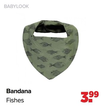 Aanbiedingen Bandana fishes - Baby look - Geldig van 01/03/2021 tot 20/03/2021 bij Baby-Dump