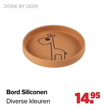 Aanbiedingen Bord siliconen - Done by Deer - Geldig van 01/03/2021 tot 20/03/2021 bij Baby-Dump