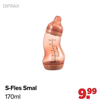 Aanbiedingen S-fles smal - Difrax - Geldig van 01/03/2021 tot 20/03/2021 bij Baby-Dump
