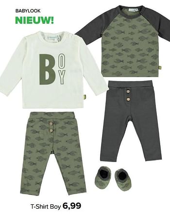 Aanbiedingen T-shirt boy - Baby look - Geldig van 01/03/2021 tot 20/03/2021 bij Baby-Dump
