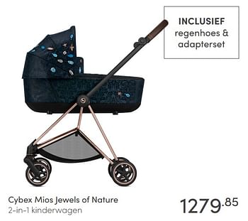 Aanbiedingen Cybex mios jewels of nature 2-in-1 kinderwagen - Cybex - Geldig van 07/03/2021 tot 13/03/2021 bij Baby & Tiener Megastore