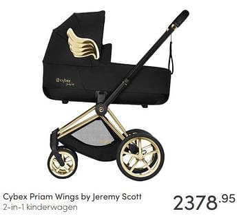Aanbiedingen Cybex priam wings by jeremy scott 2-in-1 kinderwagen - Cybex - Geldig van 07/03/2021 tot 13/03/2021 bij Baby & Tiener Megastore