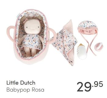 Aanbiedingen Little dutch babypop rosa - Little Dutch - Geldig van 07/03/2021 tot 13/03/2021 bij Baby & Tiener Megastore