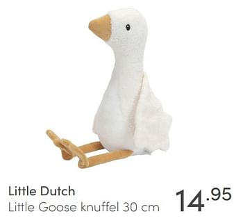 Aanbiedingen Little dutch little goose knuffel - Little Dutch - Geldig van 07/03/2021 tot 13/03/2021 bij Baby & Tiener Megastore