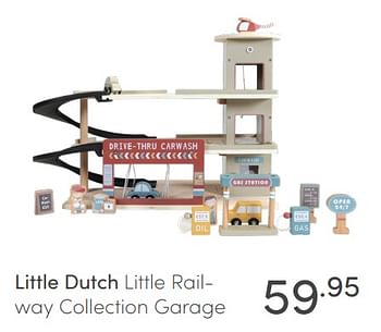 Aanbiedingen Little dutch little rail way collection garage - Little Dutch - Geldig van 07/03/2021 tot 13/03/2021 bij Baby & Tiener Megastore