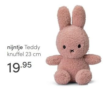 Aanbiedingen Nijntje teddy knuffel - Nijntje - Geldig van 07/03/2021 tot 13/03/2021 bij Baby & Tiener Megastore