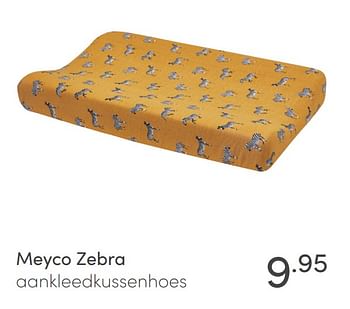 Aanbiedingen Meyco zebra aankleedkussenhoes - Meyco - Geldig van 07/03/2021 tot 13/03/2021 bij Baby & Tiener Megastore