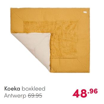 Aanbiedingen Koeka boxkleed antwerp - Koeka - Geldig van 07/03/2021 tot 13/03/2021 bij Baby & Tiener Megastore