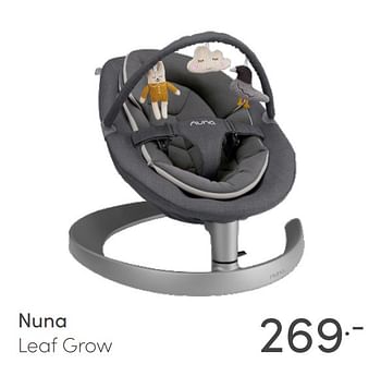 Aanbiedingen Nuna leaf grow - Nuna - Geldig van 07/03/2021 tot 13/03/2021 bij Baby & Tiener Megastore
