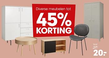 Aanbiedingen Diverse meubelen tot 45% koreting - Huismerk - Kwantum - Geldig van 15/03/2021 tot 28/03/2021 bij Kwantum