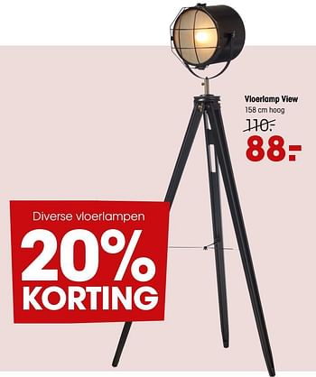 Aanbiedingen Vloerlamp view - Huismerk - Kwantum - Geldig van 15/03/2021 tot 28/03/2021 bij Kwantum