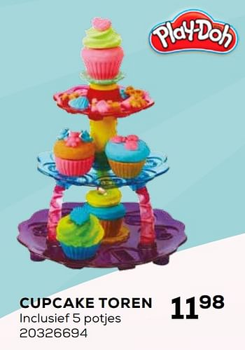 Aanbiedingen Play-doh cupcake toren - Hasbro - Geldig van 16/03/2021 tot 20/04/2021 bij Supra Bazar