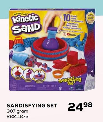 Aanbiedingen Sandisfying set - Kinetic Sand - Geldig van 16/03/2021 tot 20/04/2021 bij Supra Bazar