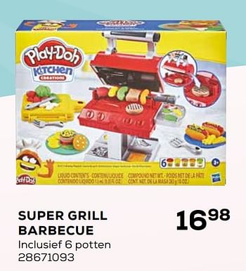 Aanbiedingen Super grill barbecue - Hasbro - Geldig van 16/03/2021 tot 20/04/2021 bij Supra Bazar