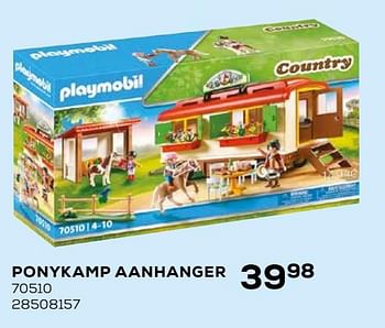 Aanbiedingen Ponykamp aanhanger - Playmobil - Geldig van 16/03/2021 tot 20/04/2021 bij Supra Bazar