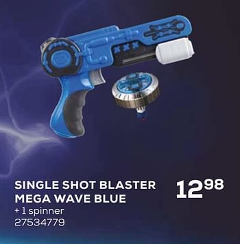 Aanbiedingen Single shot blaster mega wave blue - Silverlit - Geldig van 16/03/2021 tot 20/04/2021 bij Supra Bazar