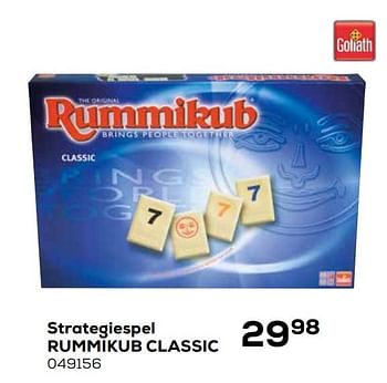 Aanbiedingen Strategiespel rummikub classic - Goliath - Geldig van 16/03/2021 tot 20/04/2021 bij Supra Bazar