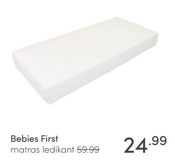Aanbiedingen Bebies first matras ledikant - bebiesfirst - Geldig van 14/03/2021 tot 20/03/2021 bij Baby & Tiener Megastore
