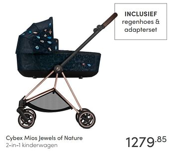 Aanbiedingen Cybex mios jewels of nature 2-in-1 kinderwagen - Cybex - Geldig van 14/03/2021 tot 20/03/2021 bij Baby & Tiener Megastore