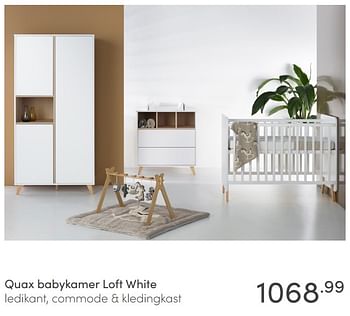 Aanbiedingen Quax babykamer loft white - Quax - Geldig van 14/03/2021 tot 20/03/2021 bij Baby & Tiener Megastore