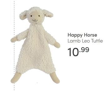 Aanbiedingen Happy horse lamb leo tuttle - Happy Horse - Geldig van 14/03/2021 tot 20/03/2021 bij Baby & Tiener Megastore