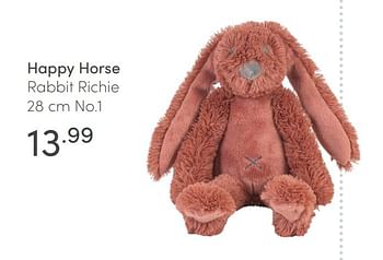 Aanbiedingen Happy horse rabbit richie - Happy Horse - Geldig van 14/03/2021 tot 20/03/2021 bij Baby & Tiener Megastore