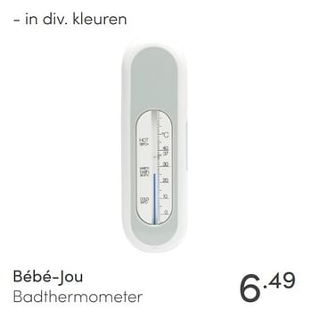 Aanbiedingen Bébé-jou badthermometer - Bebe-jou - Geldig van 14/03/2021 tot 20/03/2021 bij Baby & Tiener Megastore