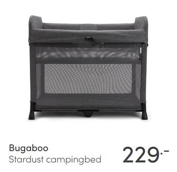 Aanbiedingen Bugaboo stardust campingbed - Bugaboo - Geldig van 14/03/2021 tot 20/03/2021 bij Baby & Tiener Megastore