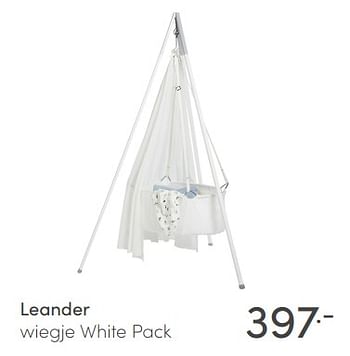 Aanbiedingen Leander wiegje white pack - Leander - Geldig van 14/03/2021 tot 20/03/2021 bij Baby & Tiener Megastore