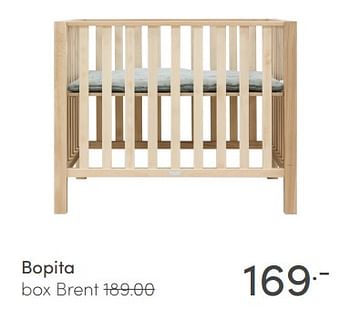 Aanbiedingen Bopita box brent - Bopita - Geldig van 14/03/2021 tot 20/03/2021 bij Baby & Tiener Megastore