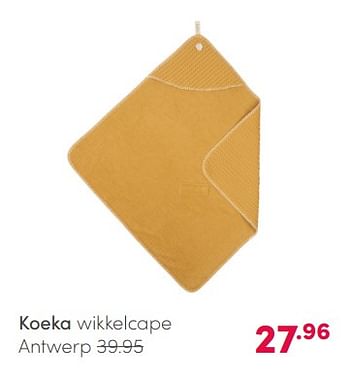 Aanbiedingen Koeka wikkelcape antwerp - Koeka - Geldig van 14/03/2021 tot 20/03/2021 bij Baby & Tiener Megastore