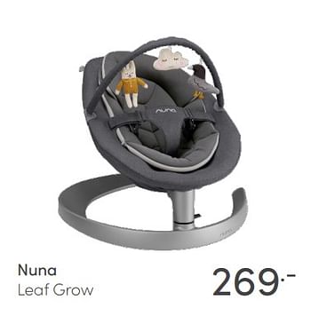 Aanbiedingen Nuna leaf grow - Nuna - Geldig van 14/03/2021 tot 20/03/2021 bij Baby & Tiener Megastore