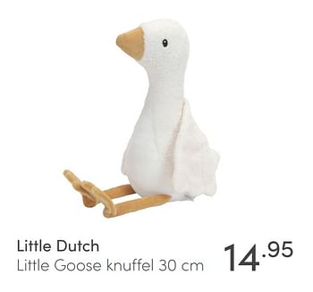 Aanbiedingen Little dutch little goose knuffel - Little Dutch - Geldig van 14/03/2021 tot 20/03/2021 bij Baby & Tiener Megastore
