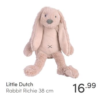 Aanbiedingen Little dutch rabbit richie - Little Dutch - Geldig van 14/03/2021 tot 20/03/2021 bij Baby & Tiener Megastore