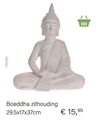 Aanbiedingen Boeddha zithouding - Huismerk - Multi Bazar - Geldig van 14/03/2021 tot 31/05/2021 bij Multi Bazar